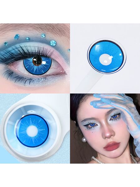 Frozen Blue Costume 6 Months Contact Lenses