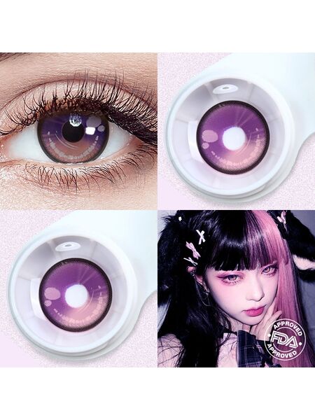 Lithora Purple Costume 6 Months Contact Lenses