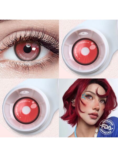 Lithora Red Costume 6 Months Contact Lenses