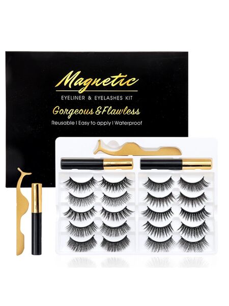 Morning Dew 10 Pairs Magnetic Eyelashes Set