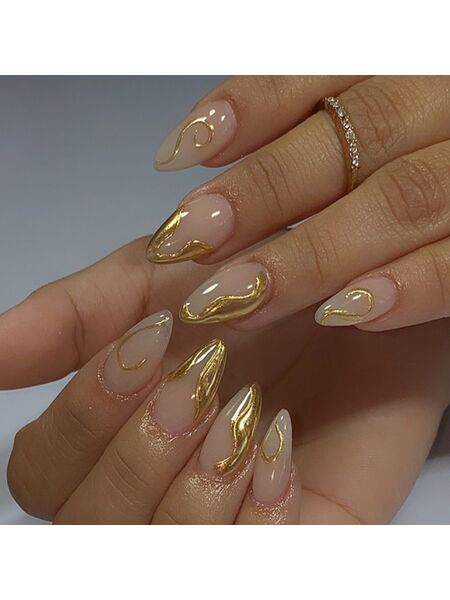 Midas Touch Gold Nails