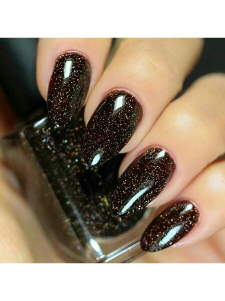 Galaxy Spark Black Nails