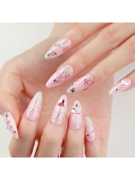 Glam Stars Pink Nails