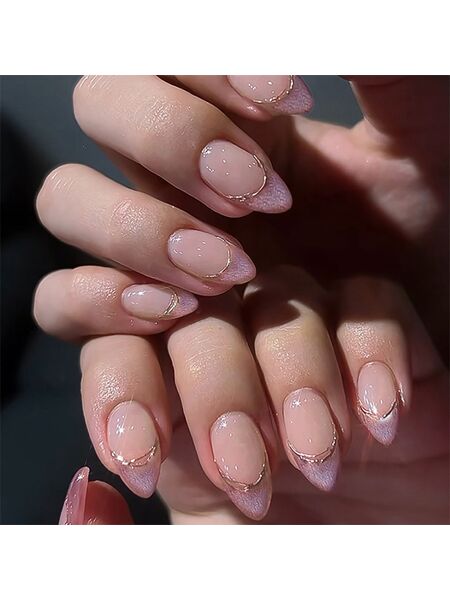 Starry Night Purple Nails