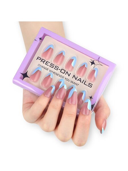 Coral Bay Blue Nails