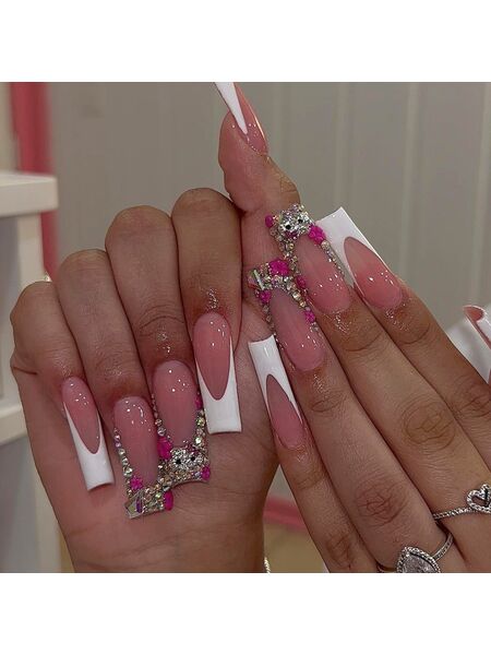 Sparkle Queen Pink Nails
