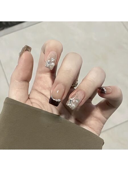 Night Pearl Black Nails