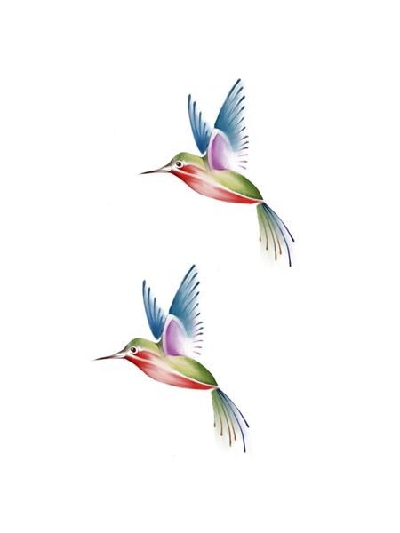 Jeweled Hummingbird Tattoos