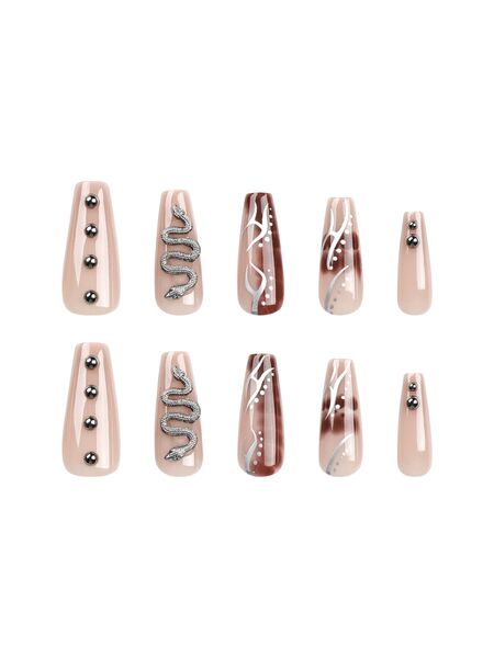 End Game Khaki Nails
