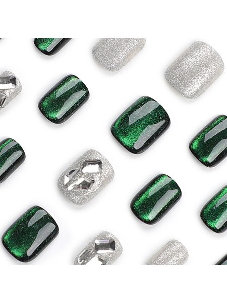 Mystic Jade Green Nails