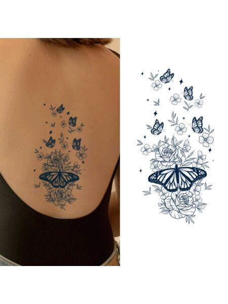 Wild Butterfly Garden Tattoos