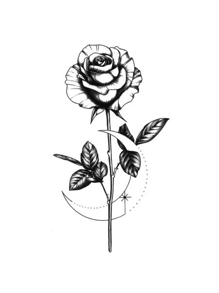 Classic Rose Tattoos