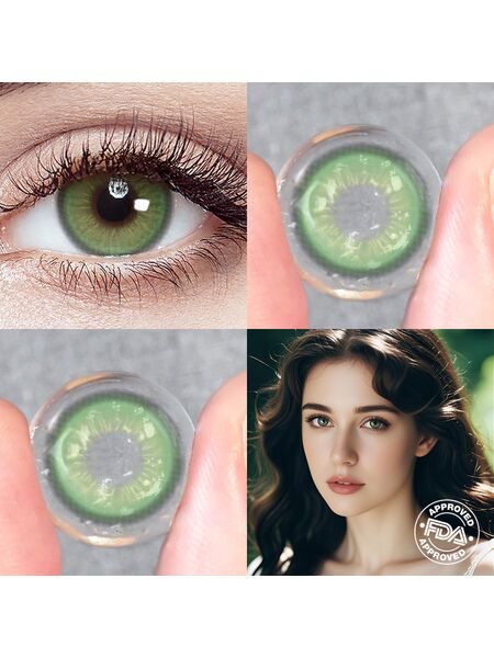 Tangerine Green 6 Months Contact Lenses