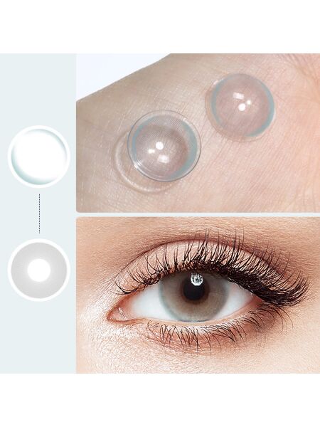 HD Crystal Gray 6 Months Contact Lenses