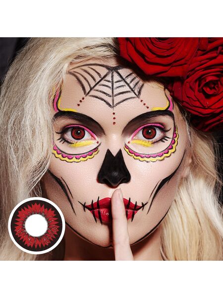EOS Fairy Red Costume 6 Months Contact Lenses