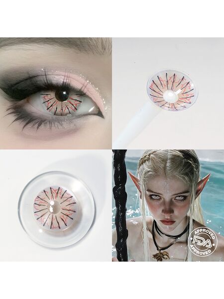 Evil Spider Gray Costume 6 Months Contact Lenses