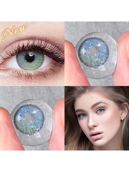Cipher Blue Green 6 Months Contact Lenses