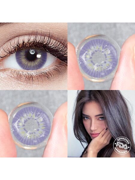 Echo Purple 6 Months Contact Lenses