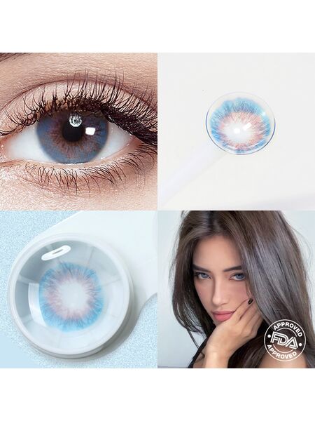 Pistachio Blue 6 Months Contact Lenses