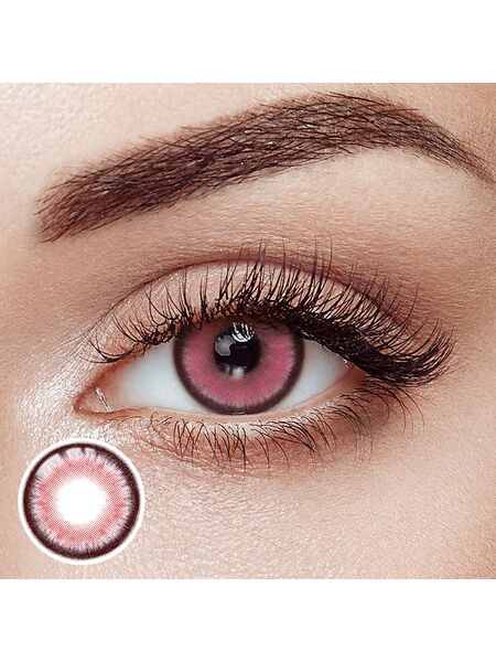 Blood Ruby Pink Yearly Contact Lenses