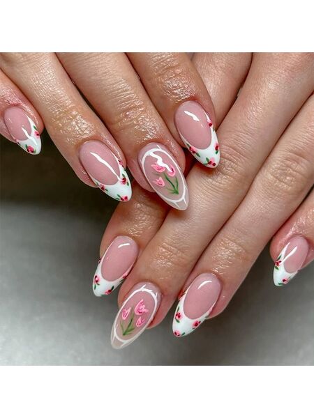Spring Whisper Pink Nails