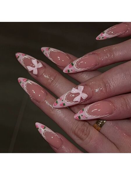 Fairy Cream Pink Nails