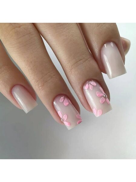 Soft Poetry Pink Nails