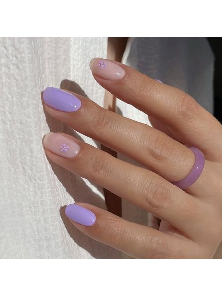 Mauve Poetry Purple Nails
