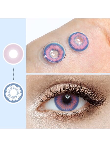 Blazing Blue 6 Months Contact Lenses