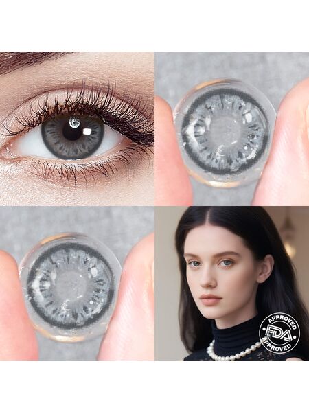 Ebony Gray 6 Months Contact Lenses