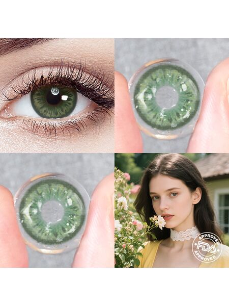 [Pre-Sale] Ebony Green 6 Months Contact Lenses