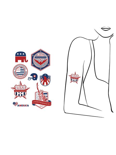 Patriot Badge Tattoos