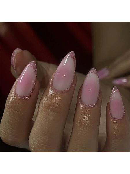 Blossom Twirl Pink Nails