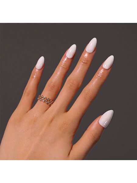 Pure Snow White Nails