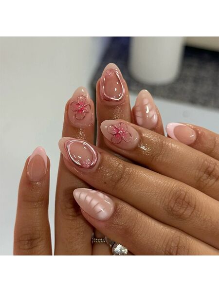 Rosy Touch Pink Nails