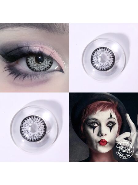 Blocks Black Costume 6 Months Contact Lenses (Beetlejuice)