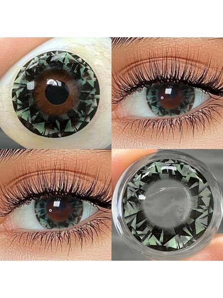 Jade Shard Green Costume Yearly Contact Lenses