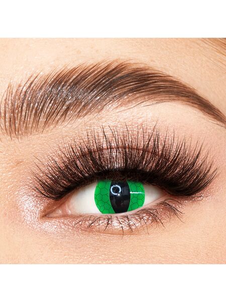 Snake Eyes Green Costume Yearly Contact Lenses