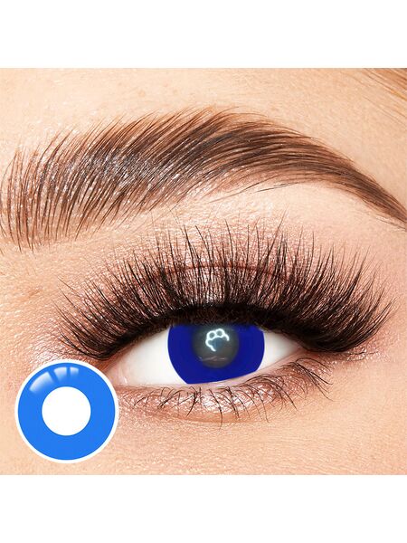 Pure Blue Costume Yearly Contact Lenses