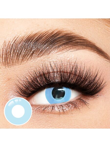 Pure Light Blue Costume Yearly Contact Lenses