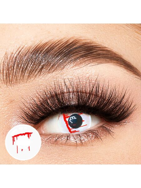 White Slit Costume Yearly Contact Lenses