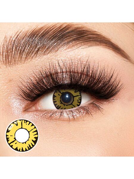 New Moon Yellow Costume Yearly Contact Lenses