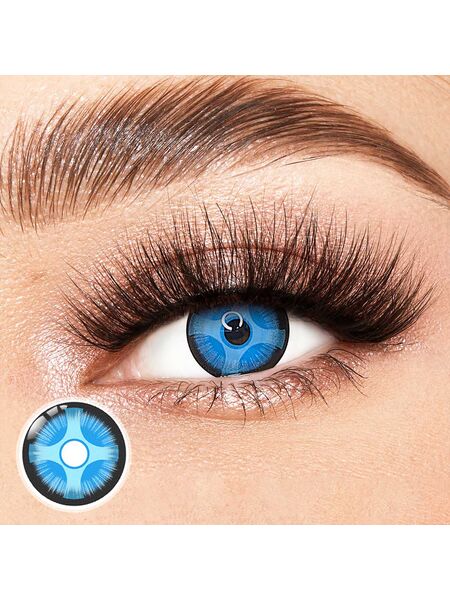 Decim-Eye Blue Costume Yearly Contact Lenses