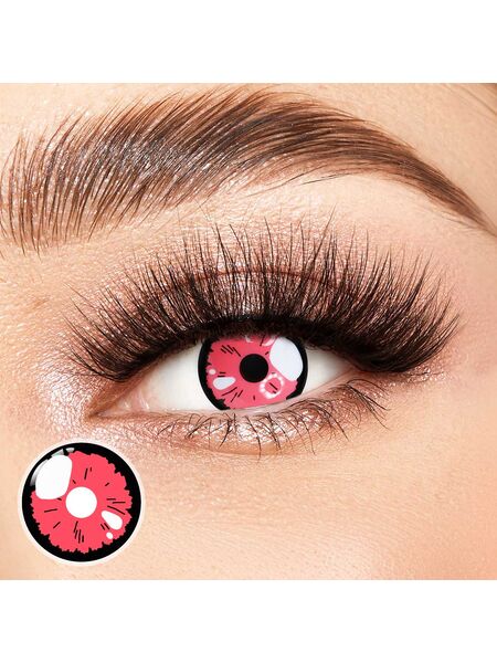 Anime Bling Pink Costume Yearly Contact Lenses