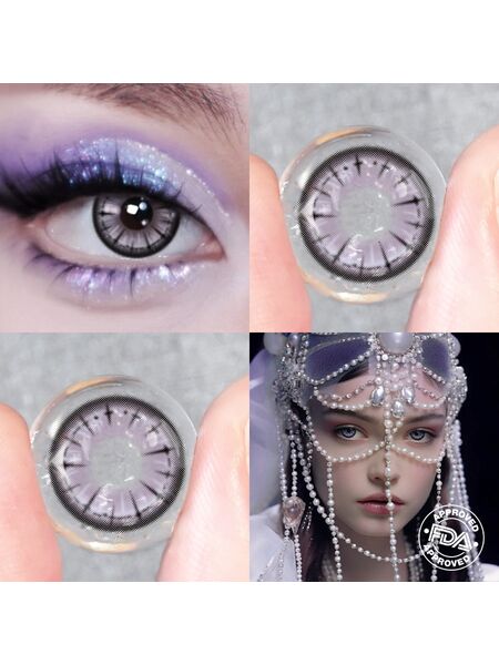 Lunai Purple 6 Months Contact Lenses
