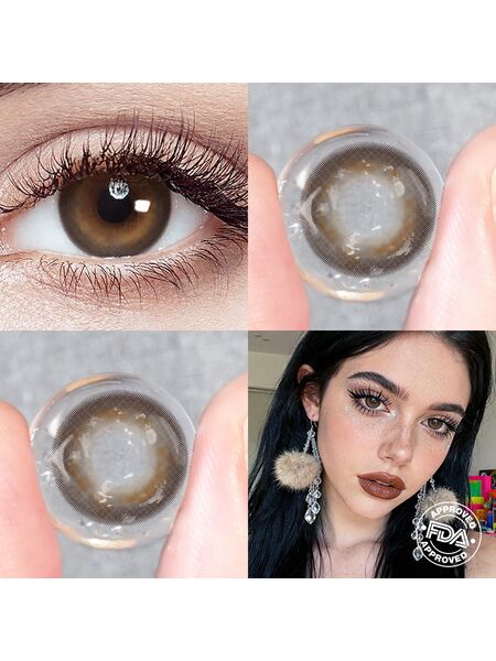 Iced Oolong Brown 6 Months Contact Lenses
