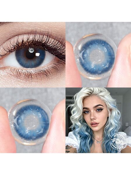 Downy Blue 6 Months Contact Lenses