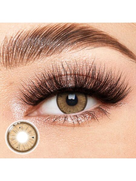 Teardrop Brown Yearly Contact Lenses