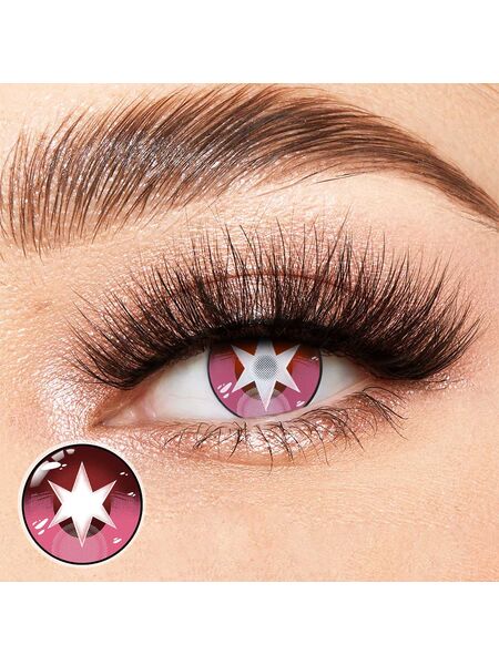 Hoshino Red Costume Yearly Contact Lenses