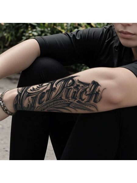 Latino Letters Tattoos